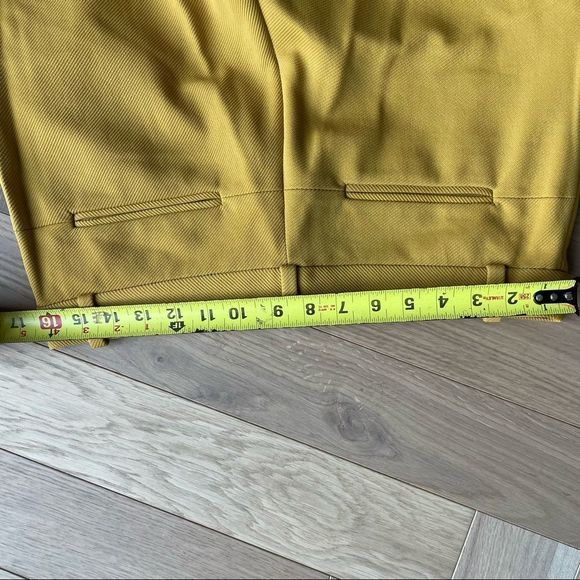 Diane Von Furstenberg Mustard Color Ankle Pant - Picture 5 of 6